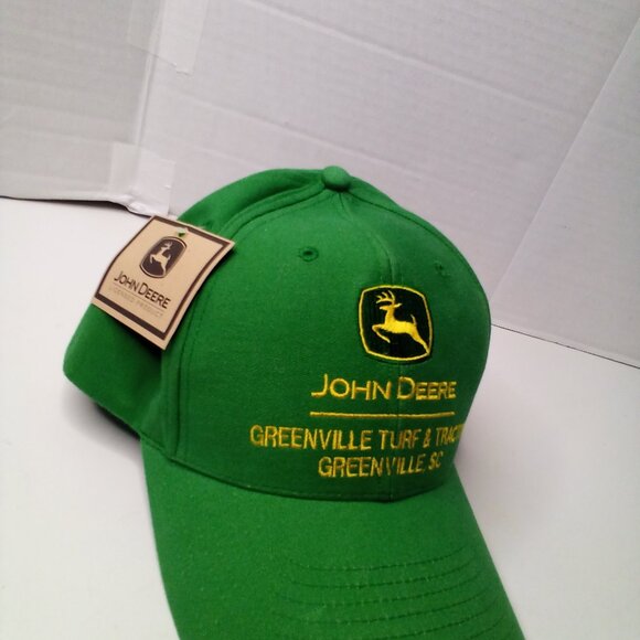 John Deere Hat Cap Adjustable Snap Back Green Greenville SC - Picture 4 of 9